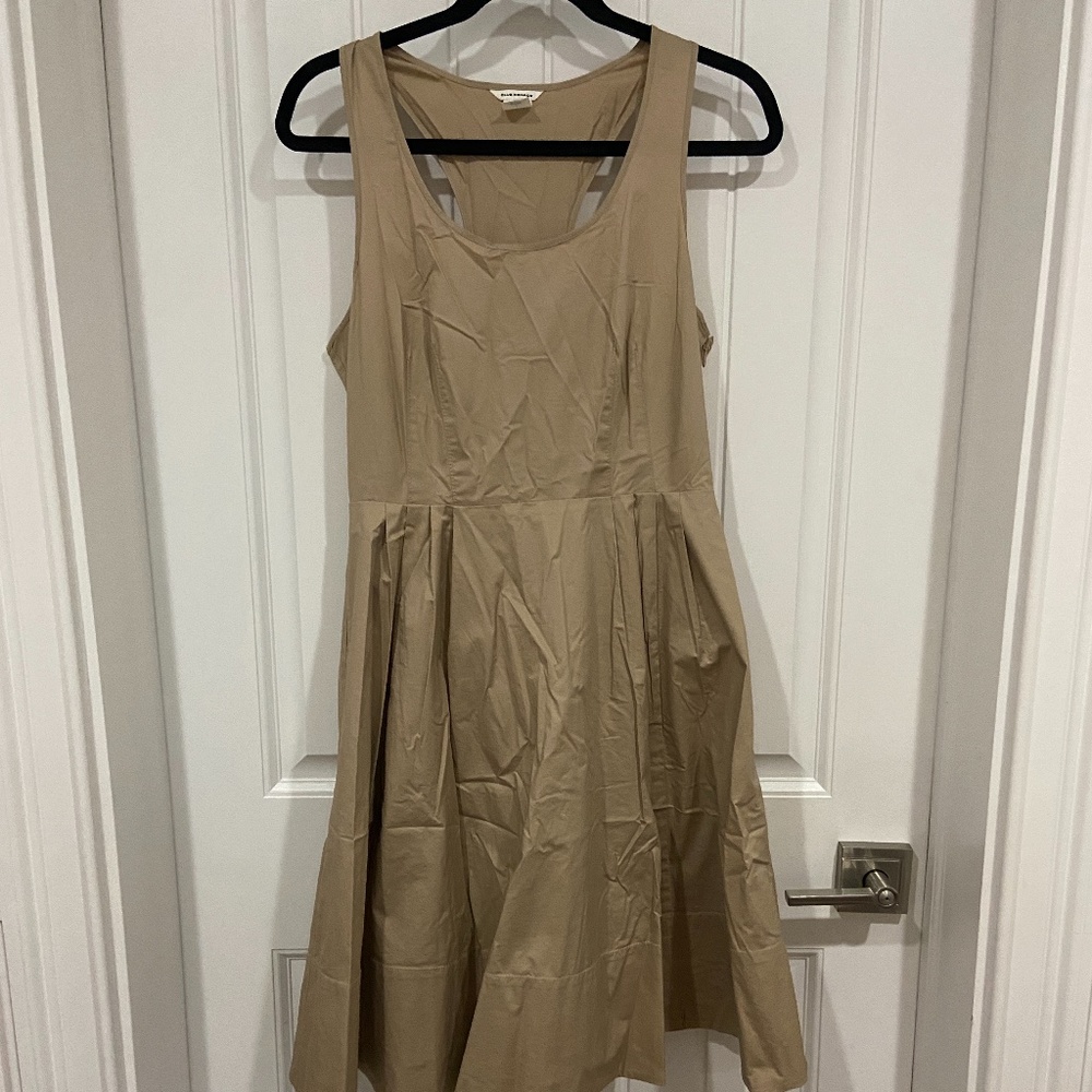 Club Monaco Khaki Fit-and-Flare Dress